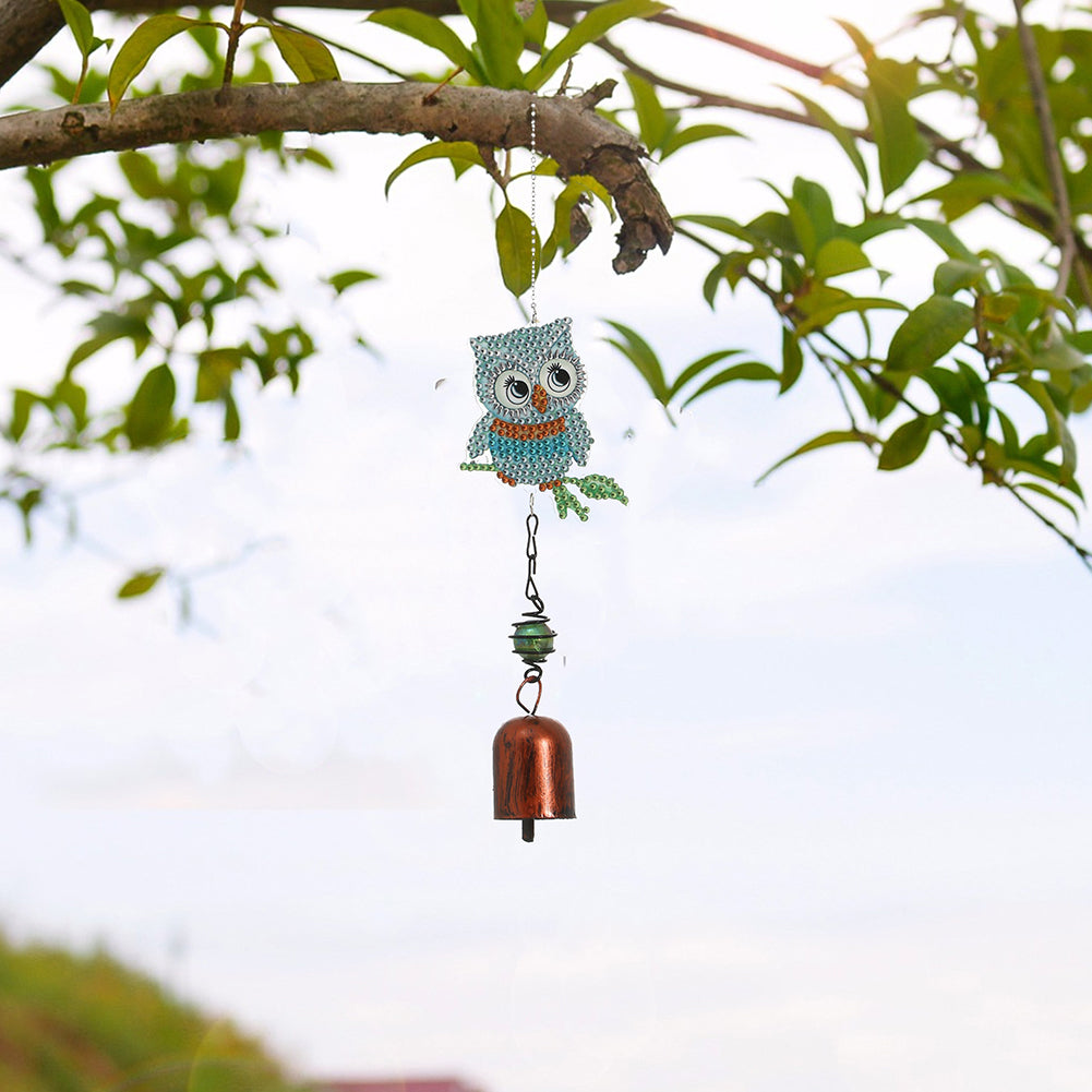 5D DIY Diamond Painting Wind Chime Bell Pendant Art Mosaic Kit Home Decor