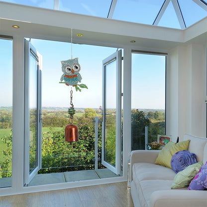 5D DIY Diamond Painting Wind Chime Bell Pendant Art Mosaic Kit Home Decor