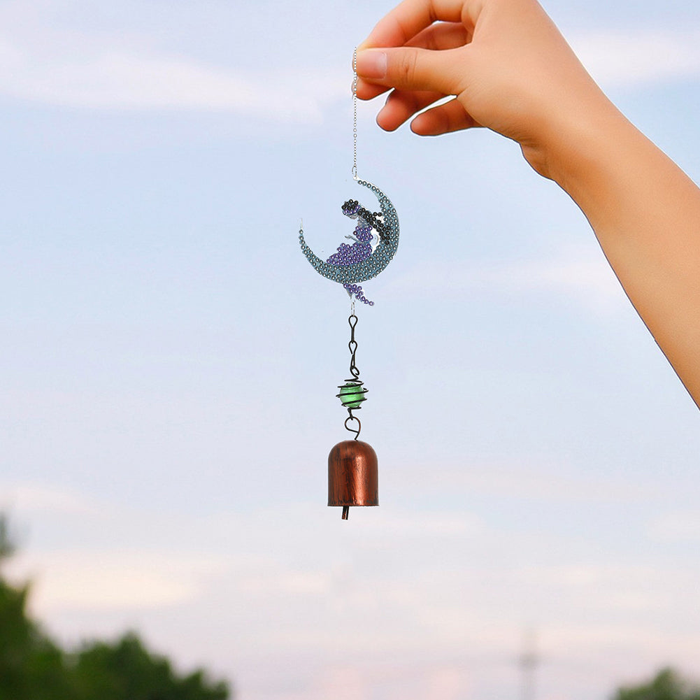5D DIY Diamond Painting Wind Chime Bell Pendant Art Mosaic Kit Home Decor