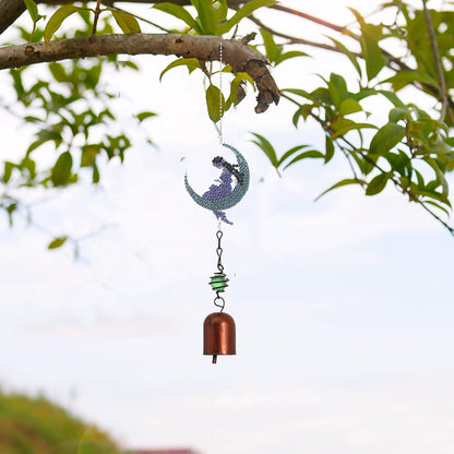 5D DIY Diamond Painting Wind Chime Bell Pendant Art Mosaic Kit Home Decor