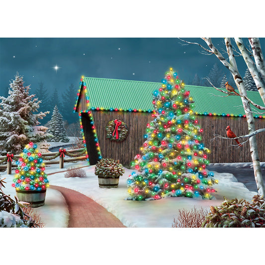 Christmas Tree - Full Round Drill Diamond Painting 40*30CM