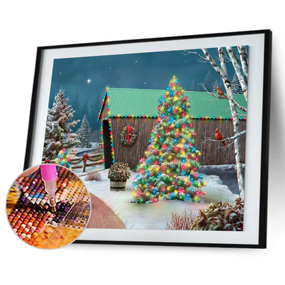 Christmas Tree - Full Round Drill Diamond Painting 40*30CM