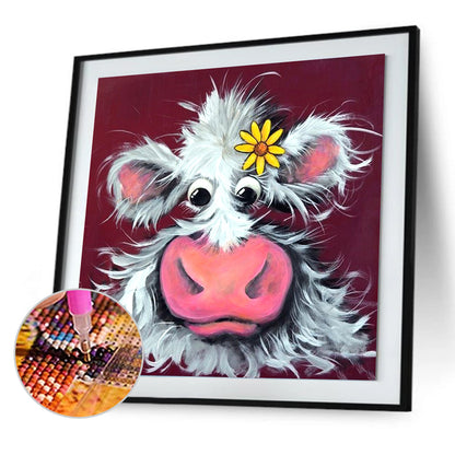 Cow - Full Round Drill Diamond Painting 30*30CM