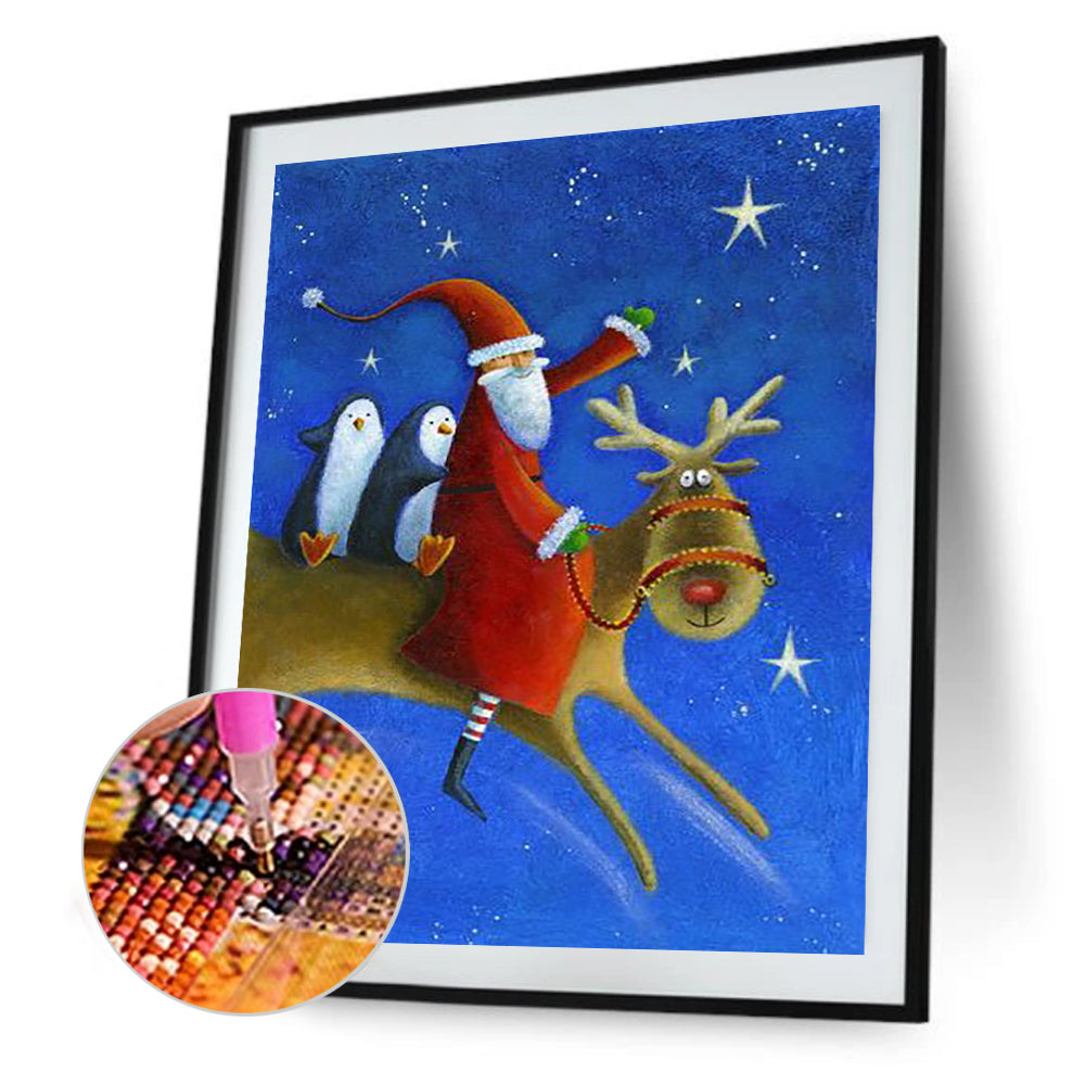 Santa - Full Round Drill Diamond Painting 30*40CM