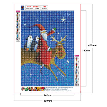 Santa - Full Round Drill Diamond Painting 30*40CM