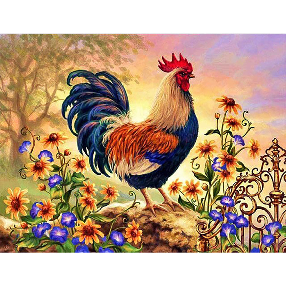 Chicken - Full Round Drill Diamond Painting 40*30CM