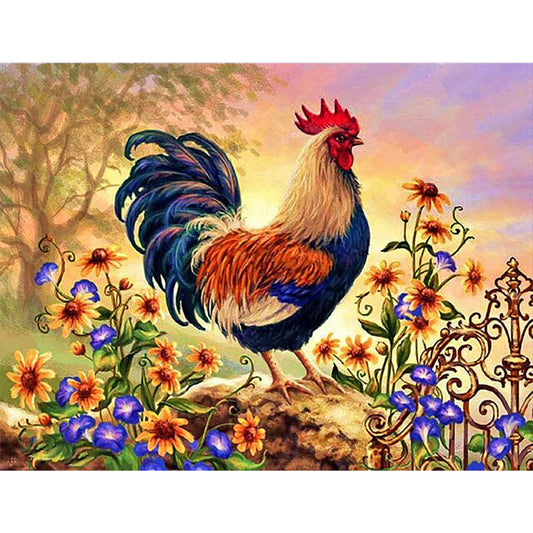 Chicken - Full Round Drill Diamond Painting 40*30CM