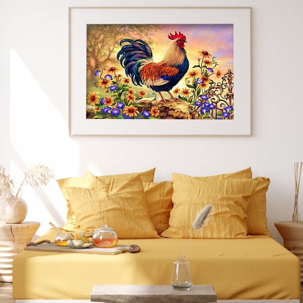 Chicken - Full Round Drill Diamond Painting 40*30CM