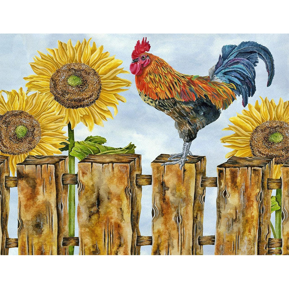 Chicken - Full Round Drill Diamond Painting 40*30CM