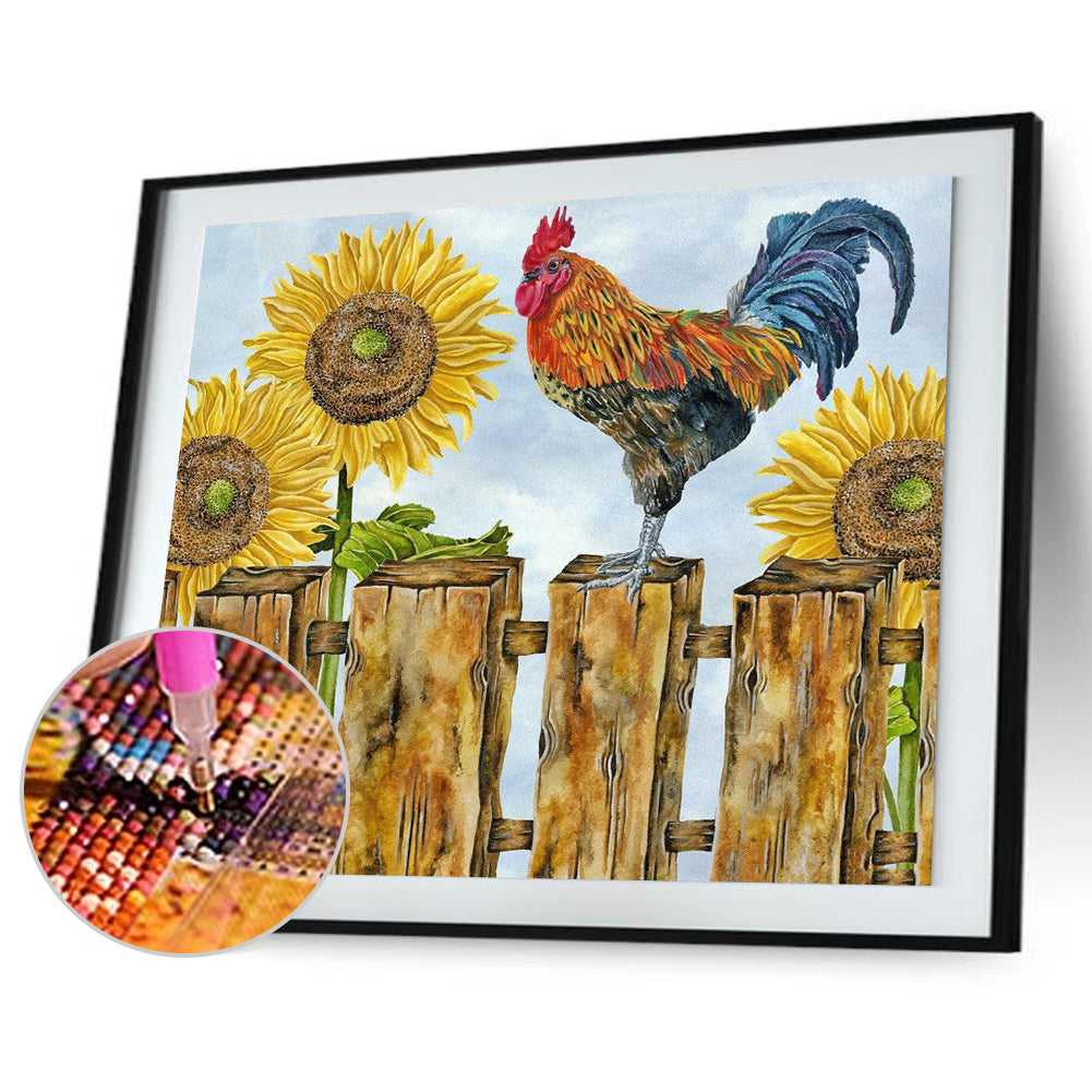 Chicken - Full Round Drill Diamond Painting 40*30CM