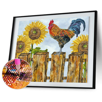 Chicken - Full Round Drill Diamond Painting 40*30CM