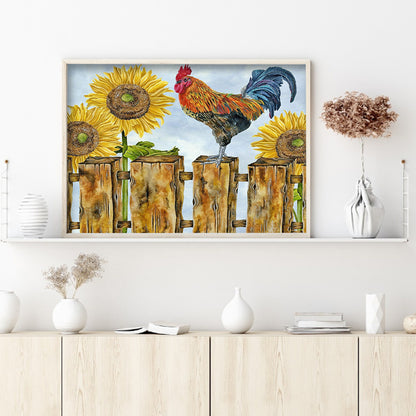 Chicken - Full Round Drill Diamond Painting 40*30CM