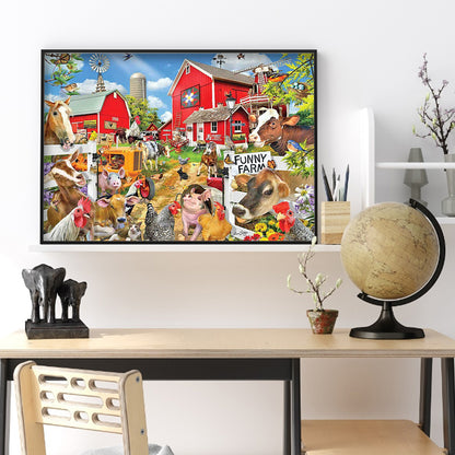 Farm - Full Round Drill Diamond Painting 55*40CM