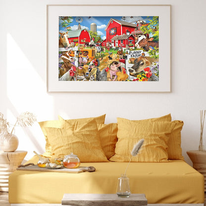 Farm - Full Round Drill Diamond Painting 55*40CM