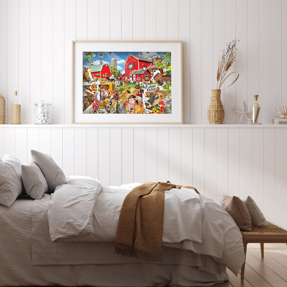 Farm - Full Round Drill Diamond Painting 55*40CM