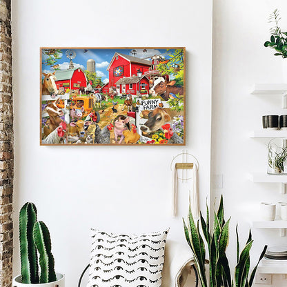 Farm - Full Round Drill Diamond Painting 55*40CM