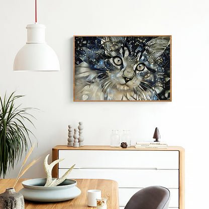 Cat - Full Round Drill Diamond Painting 40*30CM