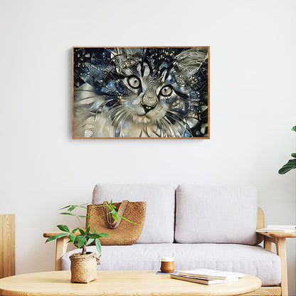 Cat - Full Round Drill Diamond Painting 40*30CM