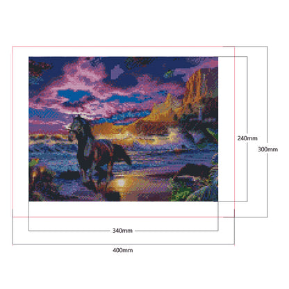 Horse - Full Square Drill Diamond Painting 40*30CM