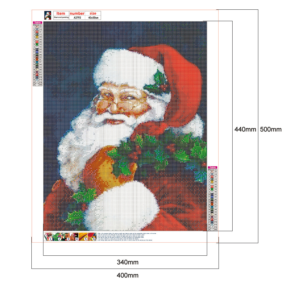 Santa Claus - Full Round Drill Diamond Painting 40*50CM