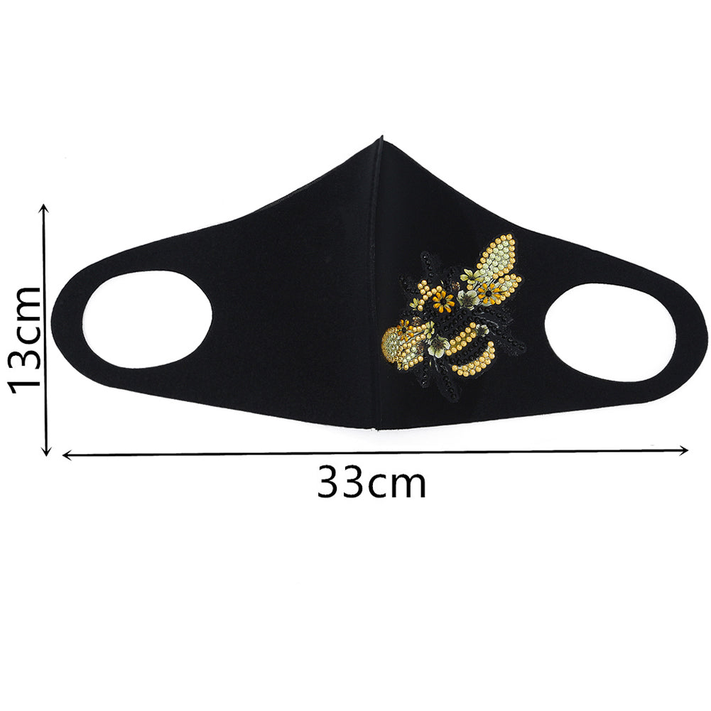 DIY Partial Diamond Painting Mask with Chain Kit Mosaic Decorative Masks