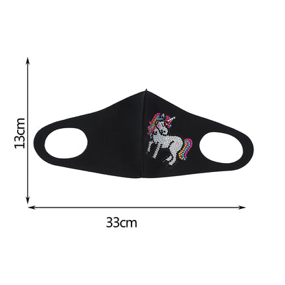 DIY Partial Diamond Painting Mask with Chain Kit Mosaic Decorative Masks