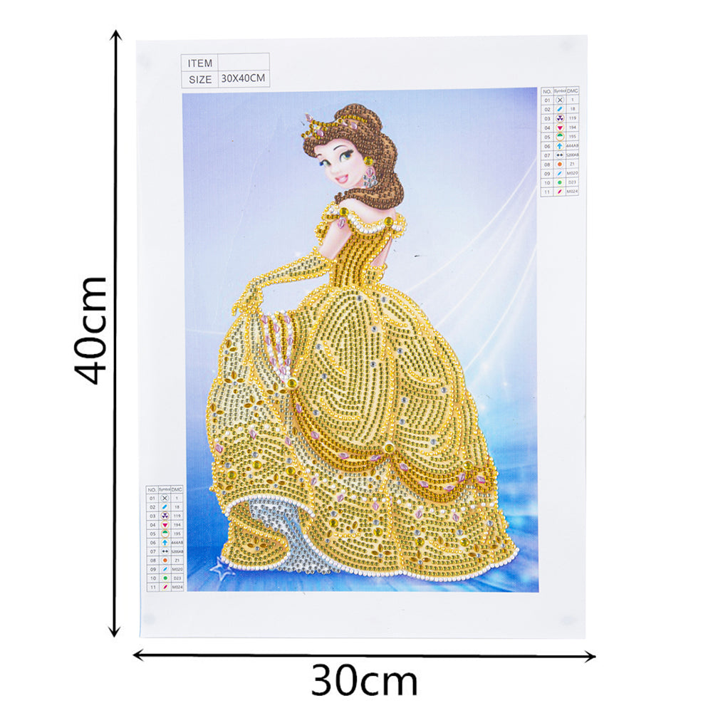 Princess - Special Shaped Drill Diamond Painting 30*40CM