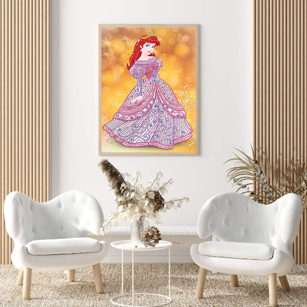 Princess - Special Shaped Drill Diamond Painting 30*40CM