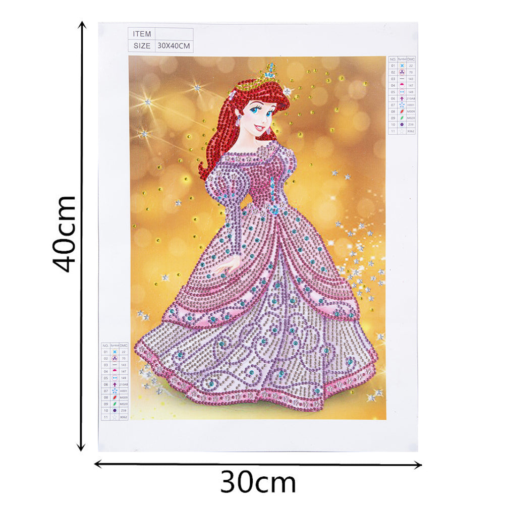 Princess - Special Shaped Drill Diamond Painting 30*40CM