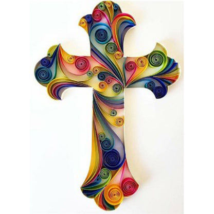 Cross - Full Round Drill Diamond Painting 30*40CM