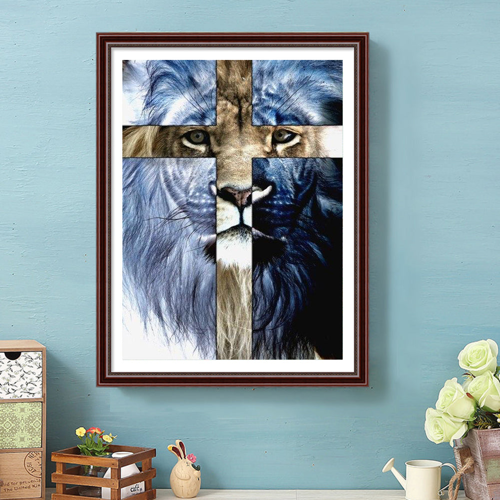 Cross - Full Round Drill Diamond Painting 30*40CM