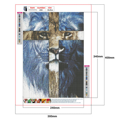 Cross - Full Round Drill Diamond Painting 30*40CM