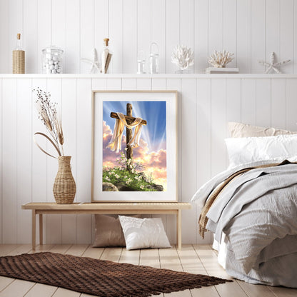 Cross - Full Round Drill Diamond Painting 30*40CM