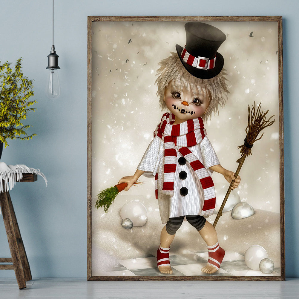 Christmas Doll - Full Round Drill Diamond Painting 30*40CM