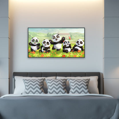 Panda - Full Round Drill Diamond Painting 60*30CM