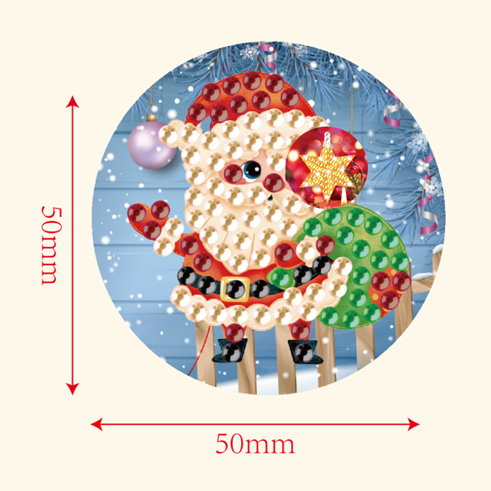 DIY Christmas Sealing Stickers Diamond Painting Kits Mosaic Handmade Crafts