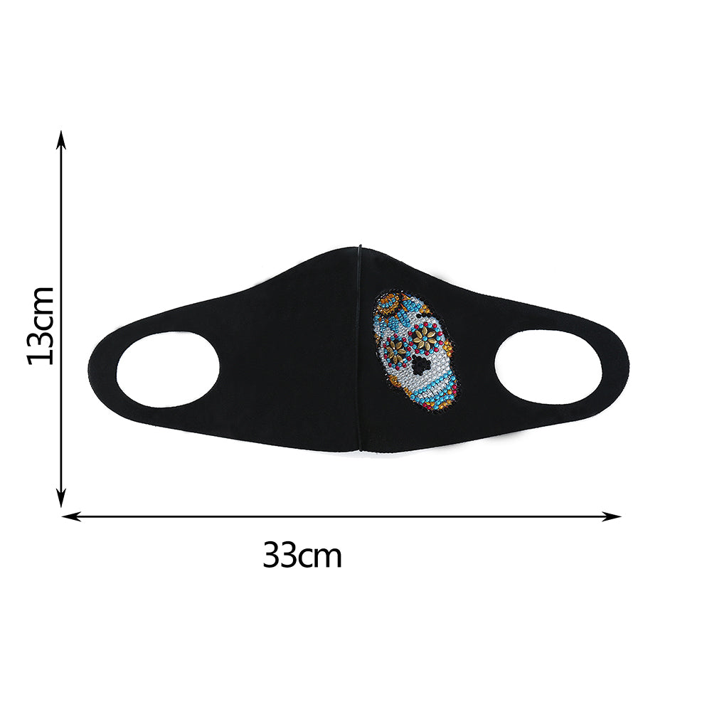 DIY Partial Drill Diamond Painting Face Mask with Chain Mosaic Kit Crafts