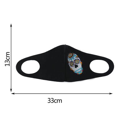 DIY Partial Drill Diamond Painting Face Mask with Chain Mosaic Kit Crafts