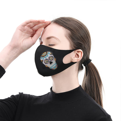 DIY Partial Drill Diamond Painting Face Mask with Chain Mosaic Kit Crafts