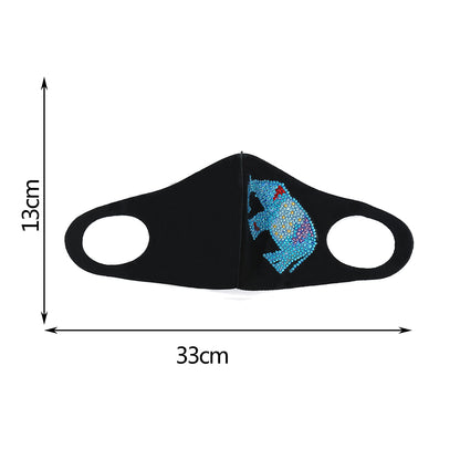 DIY Partial Drill Diamond Painting Face Mask with Chain Mosaic Kit Crafts