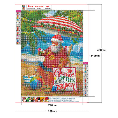 Santa Claus - Full Round Drill Diamond Painting 30*40CM