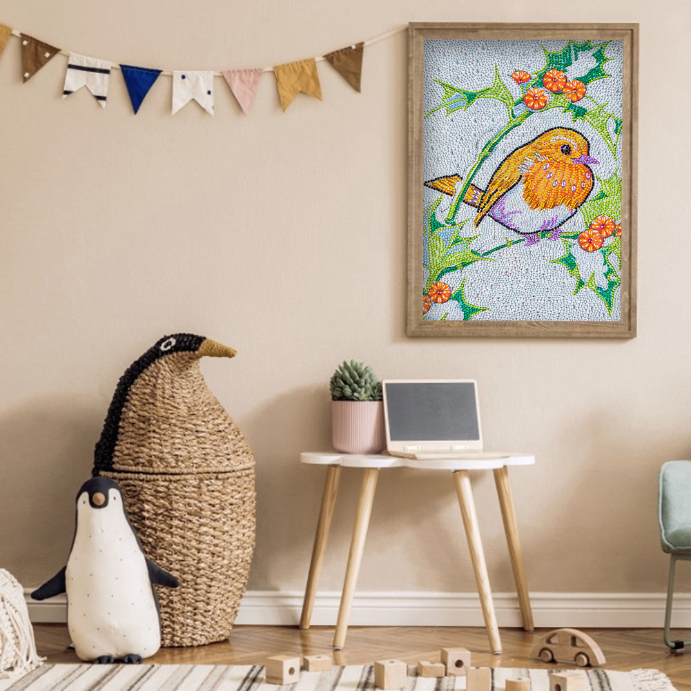 Bird - Special Shaped Drill Diamond Painting 30*40CM