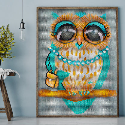 Owl - Special Shaped Drill Diamond Painting 30*40CM