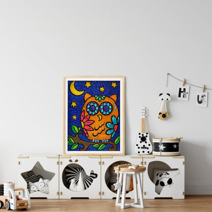 Owl - Special Shaped Drill Diamond Painting 30*40CM