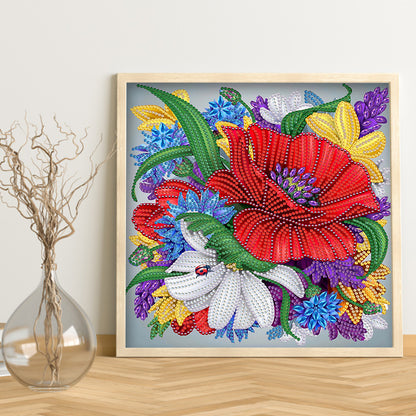 Flower Plant - Special Shaped Drill Diamond Painting 30*30CM