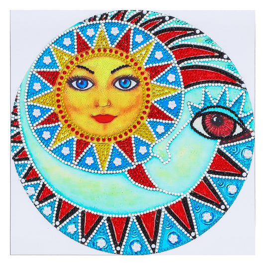 Luminous Sun God - Special Shaped Drill Diamond Painting 30*30CM