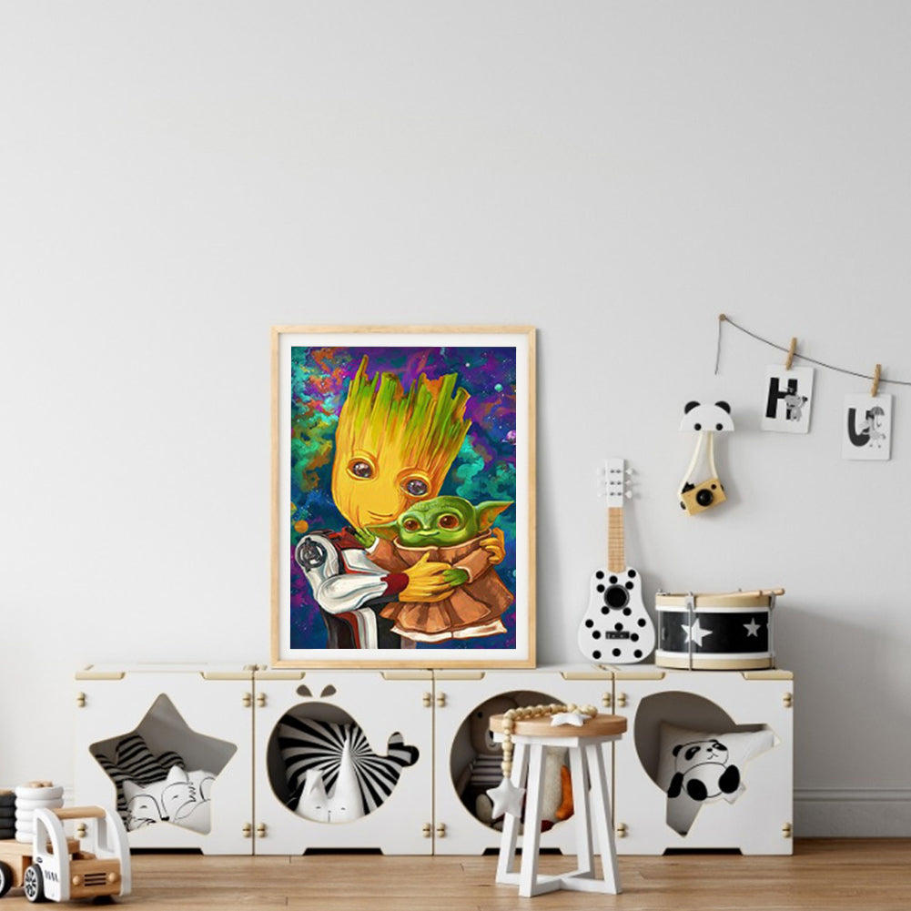 Wooden Child - Full Round Drill Diamond Painting 30*40CM