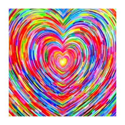 Colorful Love - Full Round Drill Diamond Painting 30*30CM