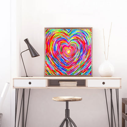 Colorful Love - Full Round Drill Diamond Painting 30*30CM