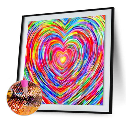 Colorful Love - Full Round Drill Diamond Painting 30*30CM